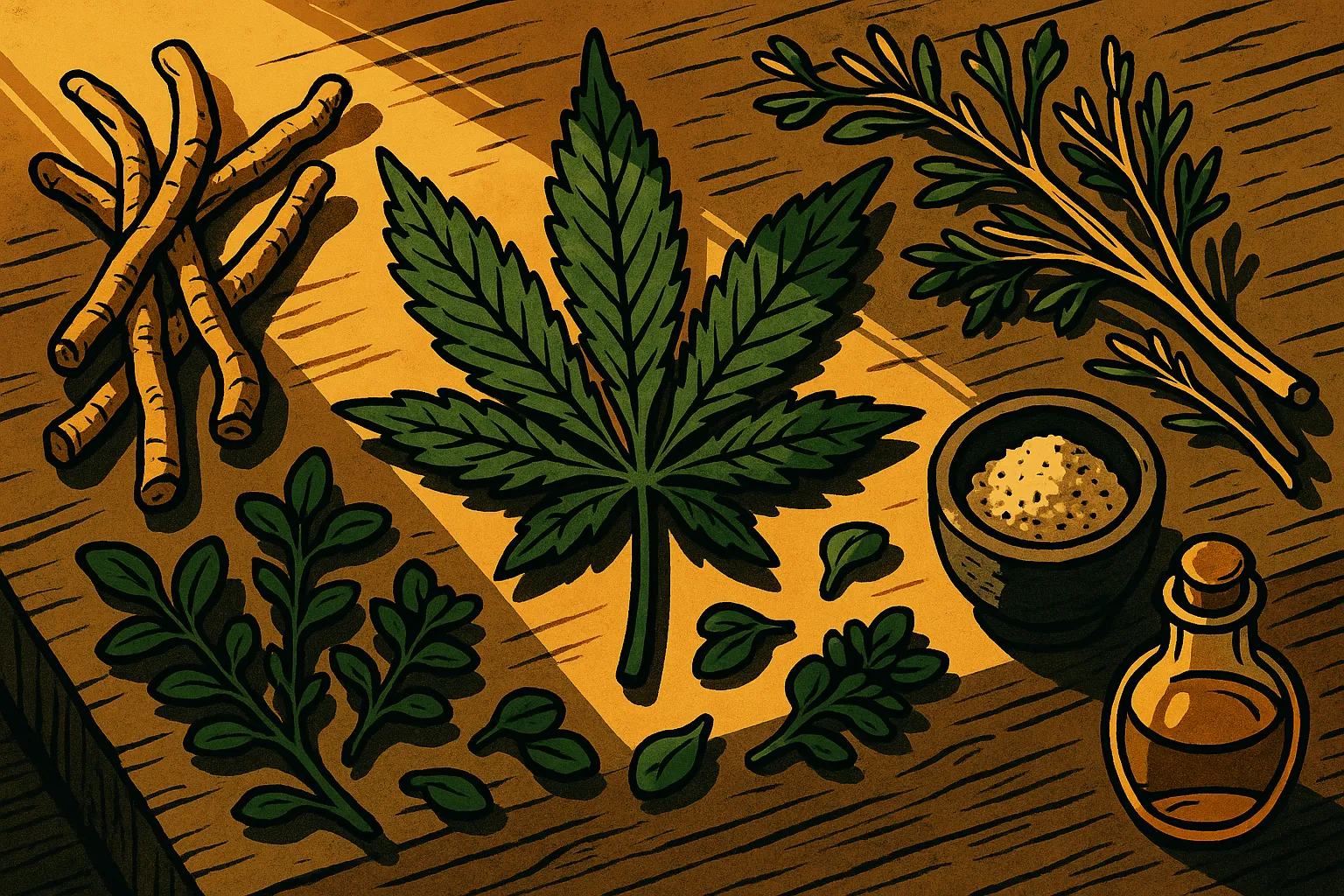 Vijaya and adaptogenic herbs: how Ayurveda has traditionally used them together to support a calmer stress response